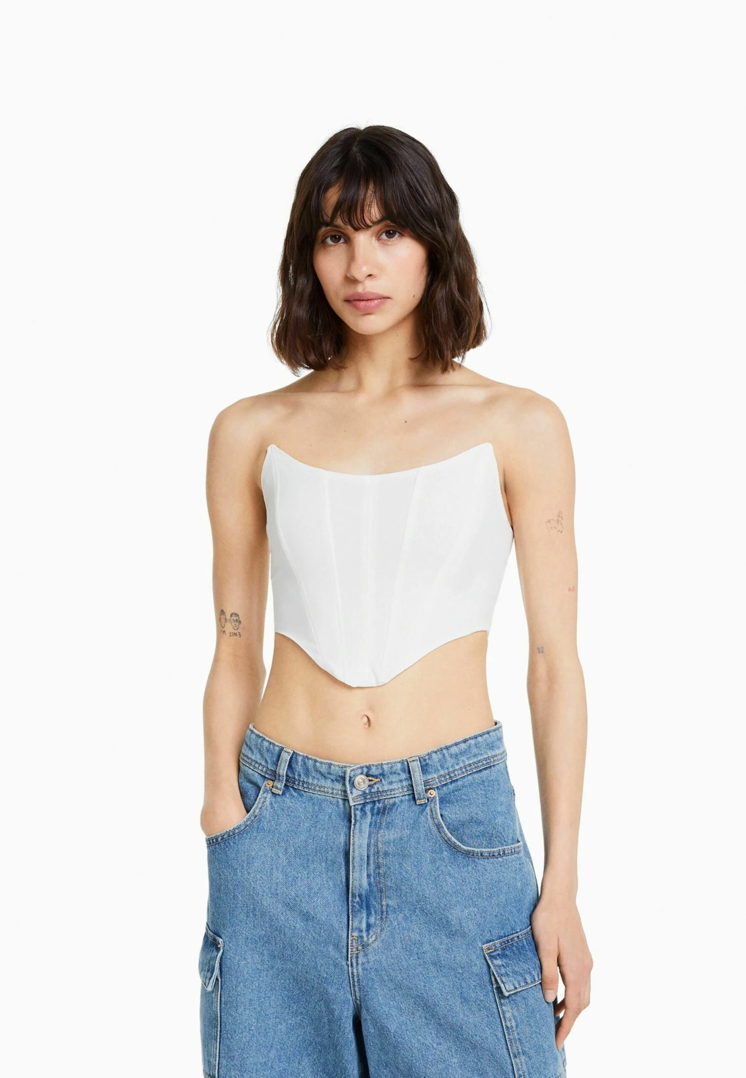 BERSHKA Bengaline - Débardeur - White 3 BERSHKA Bengaline - Débardeur - White