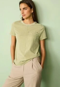 Next Short Sleeve Crew Neck Pocket Standard - T-Shirt Basique - Khaki Green -Stradivarius Soldes 8e3d5d3e63664452a58f778f4366dfca