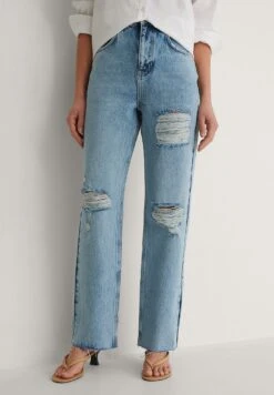NA-KD Jean Droit - Light Blue