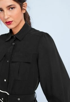 Next Belted Button Down Standard - Robe Chemise - Black -Stradivarius Soldes 9267fb2ce2e240e98d9e7443ba0ba3e1