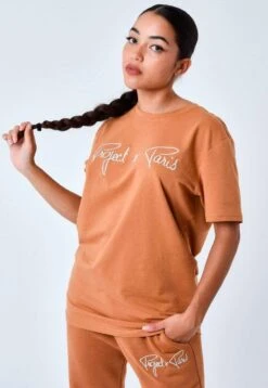 T-Shirt Imprimé - Camel -Stradivarius Soldes 948b3f323c094260a3a07b0b1d53f0b6