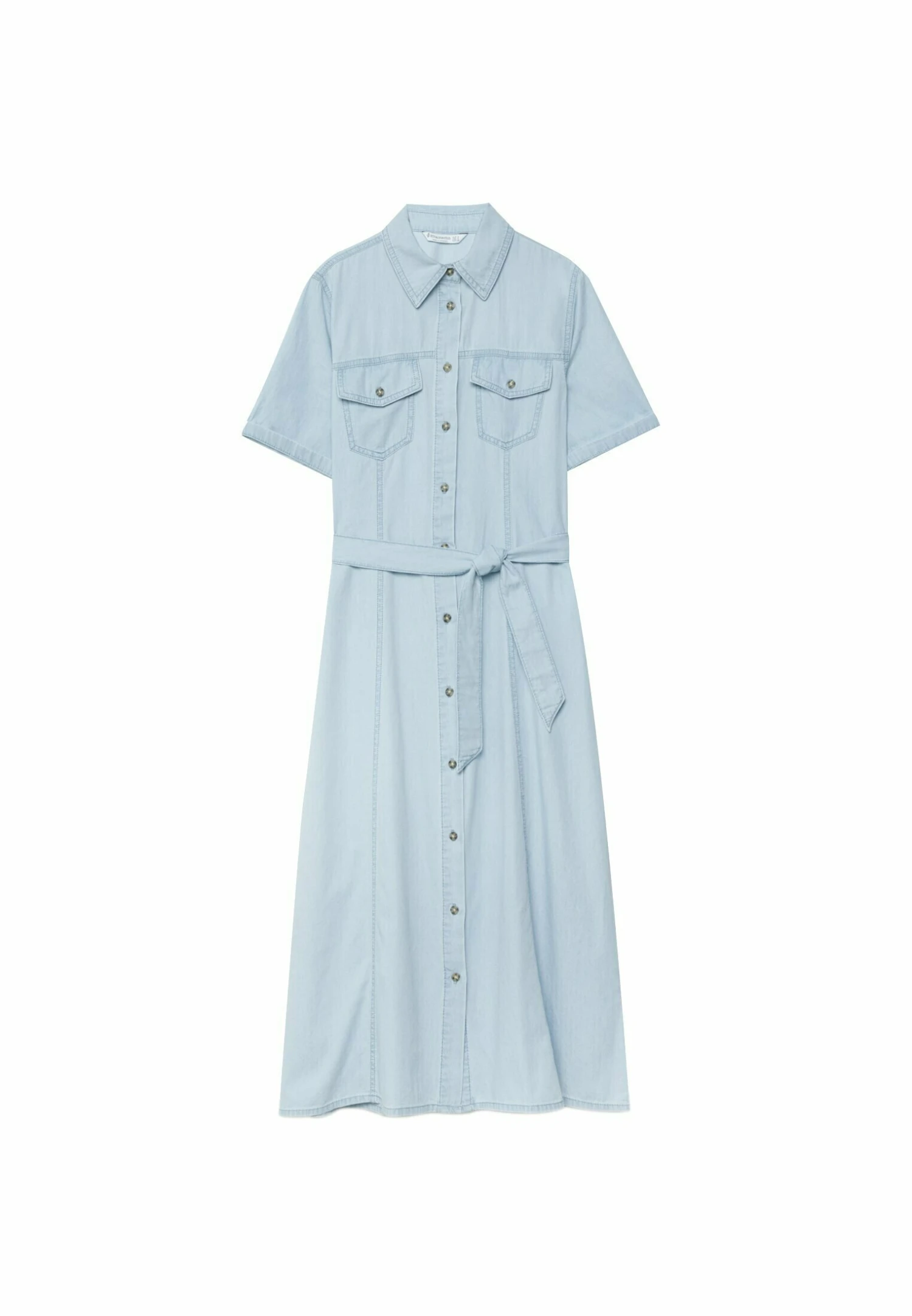 Stradivarius Robe En Jean - Bleached Denim 7 Stradivarius Robe En Jean - Bleached Denim – Image 5