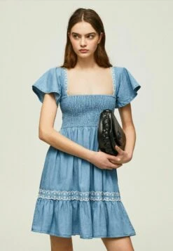 Pepe Jeans Adele - Robe En Jean - Blue