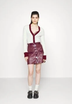 Staud Paper Skirt - Minijupe - Plum -Stradivarius Soldes 9866321336604bf8bf5573c3c7a09e21