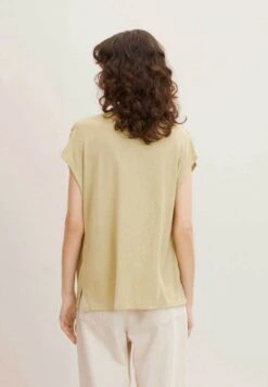 Tom Tailor T-Shirt Basique - Light Moderate Olive -Stradivarius Soldes 993eb63b8f1e455192c0e91290c7deff