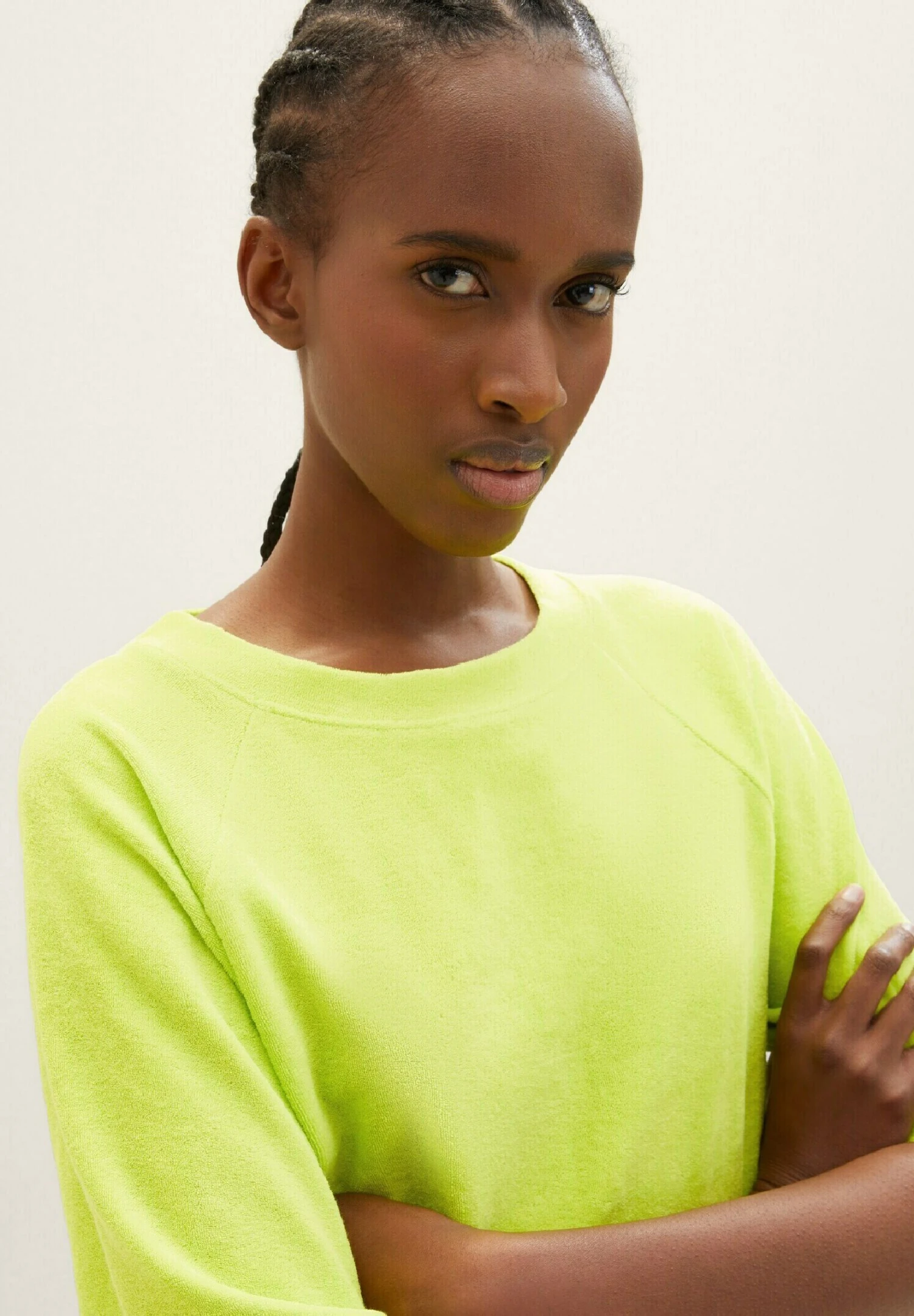 TOM TAILOR Denim Aus Frottee - T-Shirt Basique - Neon Lime 6 TOM TAILOR Denim Aus Frottee - T-Shirt Basique - Neon Lime – Image 4