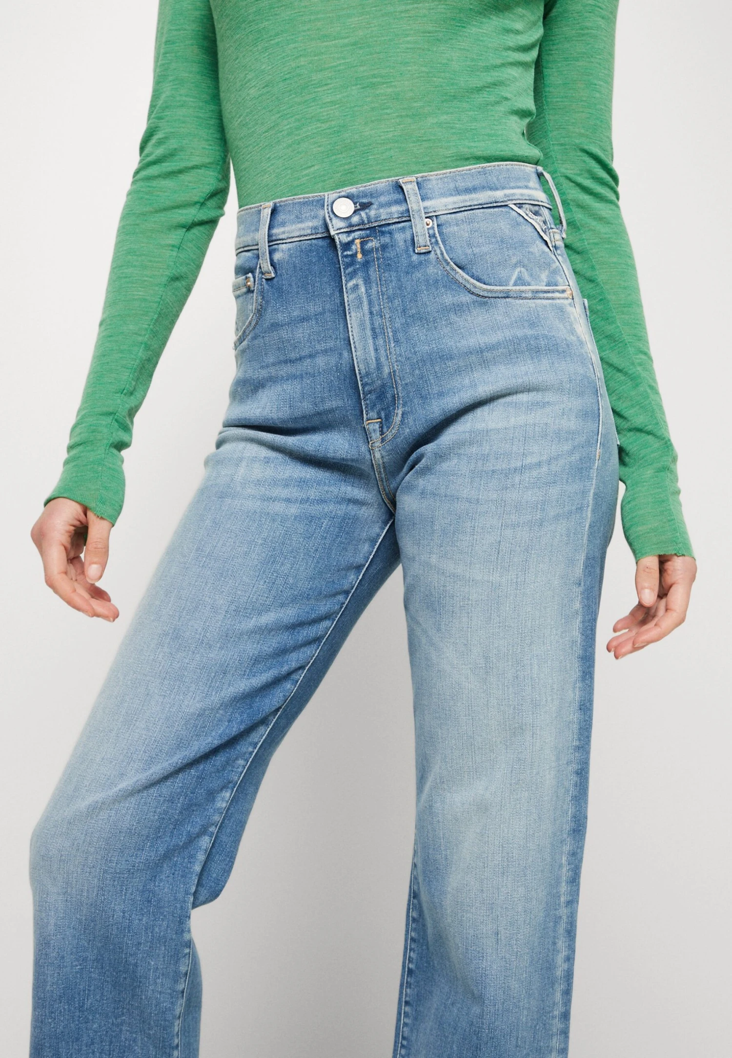 Replay Reyne Pants - Jean Droit - Medium Blue 6 Replay Reyne Pants - Jean Droit - Medium Blue – Image 4