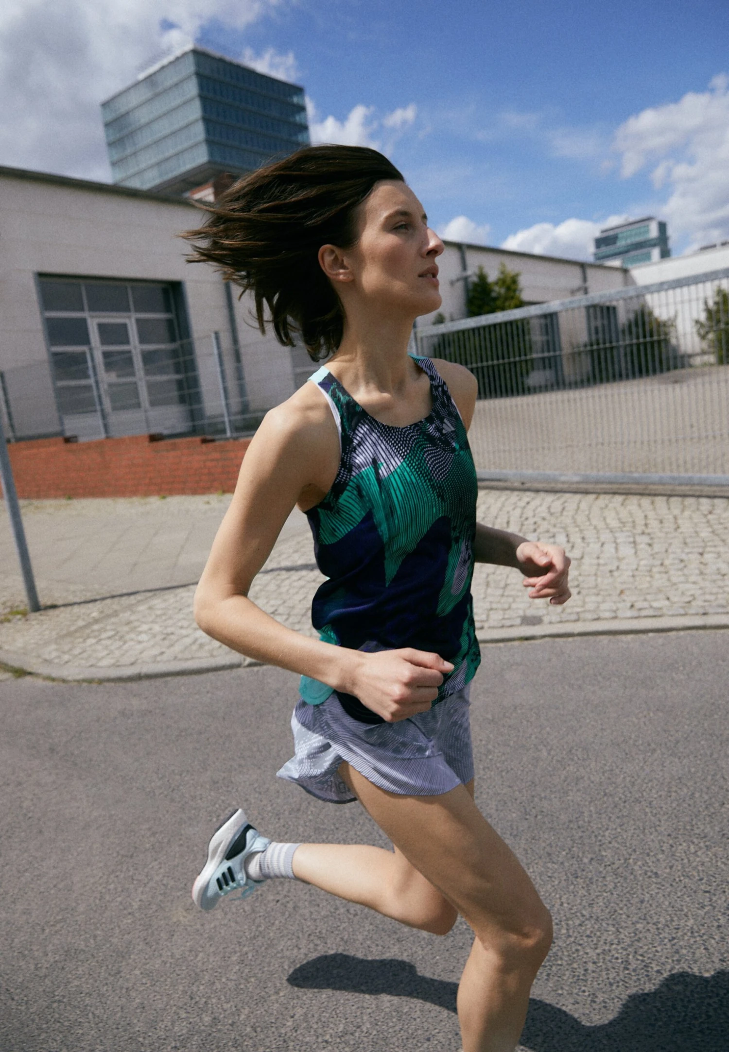 ADIDAS PERFORMANCE Adizero Tank - Débardeur - Black/Lucid Blue/Easy Green 3 ADIDAS PERFORMANCE Adizero Tank - Débardeur - Black/Lucid Blue/Easy Green