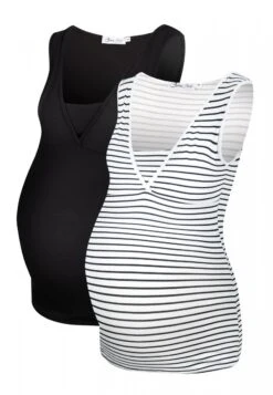 2 Pack - Débardeur - Black Black White -Stradivarius Soldes a04dd27a03114f5b80d5d87d7940692c