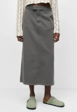 PULL & BEAR Long - Jupe Trapèze - Mottled Light Green