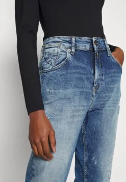 Replay Marty Pants - Jean Boyfriend - Blue Denim -Stradivarius Soldes a2ea06918ec54225b897a9ce3ce68131