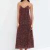 Oysho Thread - Robe De Soirée - Bordeaux