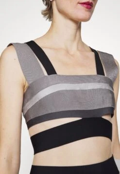 Herve Leger Law Roach Bandage Cutout Crop - Débardeur - Ash -Stradivarius Soldes a4dc2254d53844df80d99e357b9cb1c7