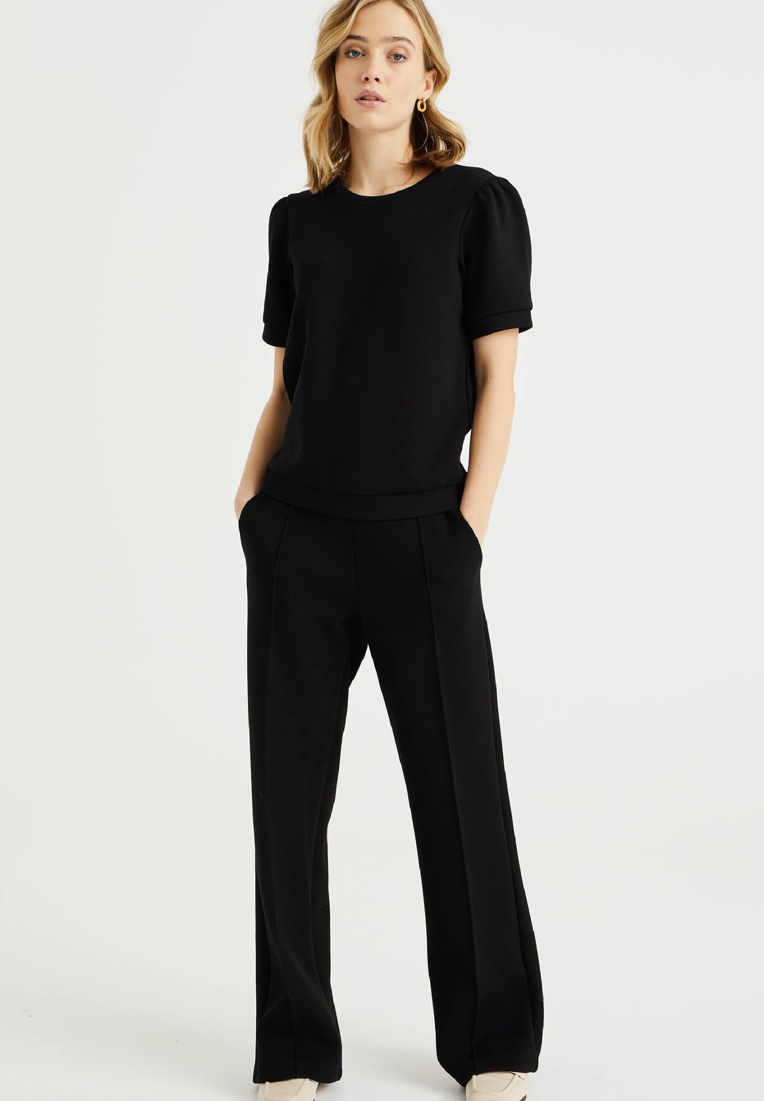 WE FASHION T-Shirt Basique - Schwarz 4 WE FASHION T-Shirt Basique - Schwarz – Image 2