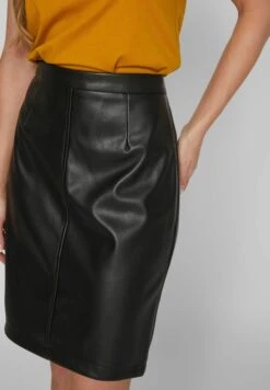 Vila Beschichteter - Minijupe - Black -Stradivarius Soldes a95d8b0b65ec4f4e9b58a8d35c322746