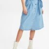 Nujenna Skirt - Jupe En Jean - Light Blue Denim -Stradivarius Soldes ab1935ac8f174de68c0c73949a661055