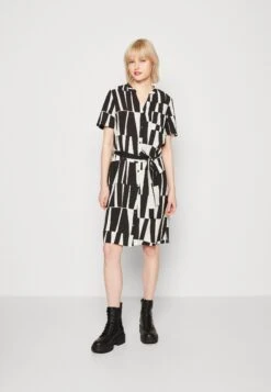 Object Seline - Robe Chemise - Black/Sandshell