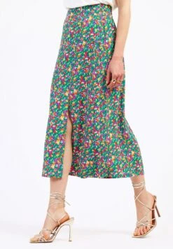 Ginny Printed - Jupe Longue - Cassia Vert