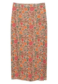 PULL & BEAR Floral Midi - Jupe Trapèze - Coral -Stradivarius Soldes b2cea2a33a094914999d7e45159ef26c