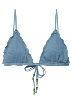PULL & BEAR Wavy - Haut De Bikini - Blue -Stradivarius Soldes b3bcb465508b478ea35dabfebcfb7922