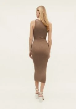 Stradivarius Midi - Robe Fourreau - Light Brown -Stradivarius Soldes b3c2702506d84a9a9abd48aaa7cde239