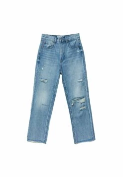 Stradivarius Cropped - Jean Droit - Light Blue -Stradivarius Soldes b618c2e8e9984a64ac8bf0d75bb6d8b0