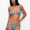 PULL & BEAR Wavy - Haut De Bikini - Blue -Stradivarius Soldes b6483470d62c42308eeb21fb54e0cdbf