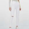Stradivarius Regular Waist - Jeans Skinny - White
