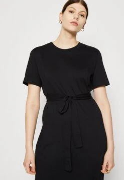 Selected Femme Slfessential Ankle Tee Dress - Robe Longue - Black -Stradivarius Soldes bc50d2519a2c4efb8be194fa2357c0ac