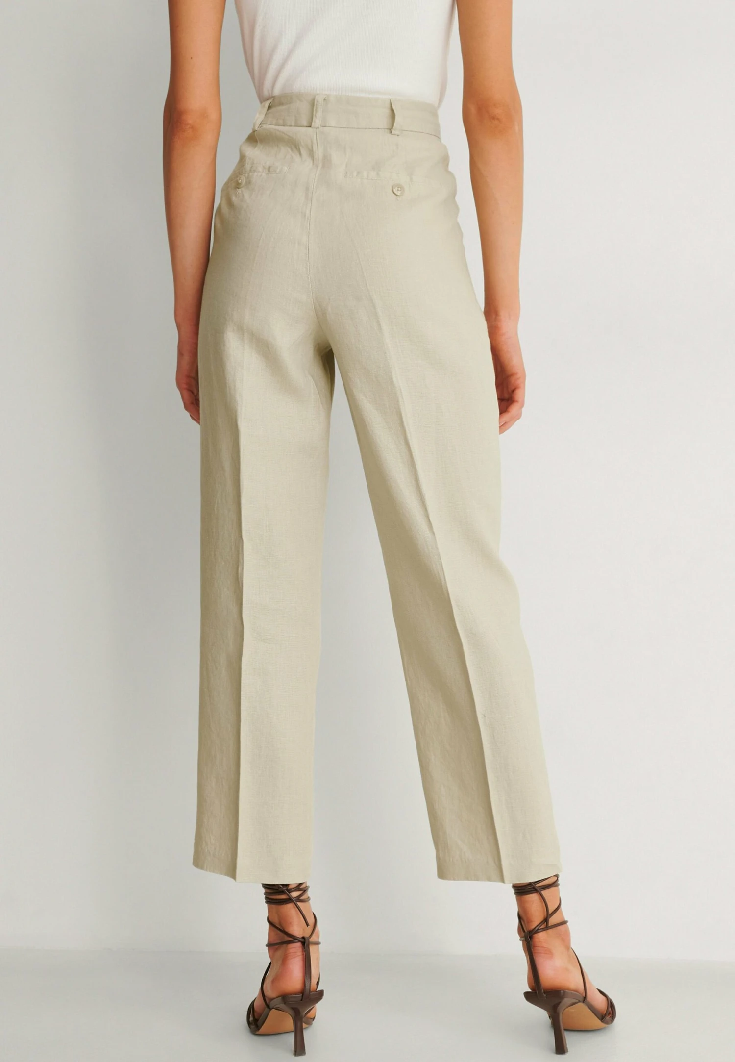 NA-KD Pantalon Classique - Beige 5 NA-KD Pantalon Classique - Beige – Image 3
