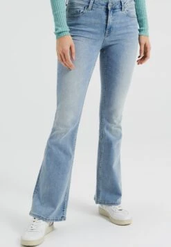 WE FASHION High Rise - Jean Bootcut - Blue