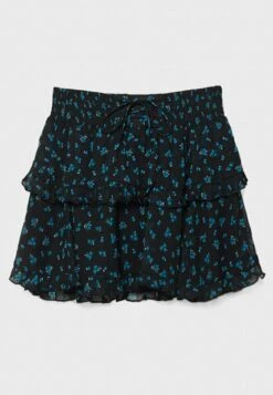 Stradivarius Ruffled - Minijupe - Black -Stradivarius Soldes c1c3557ff69f491d91d407f6e47a03e4