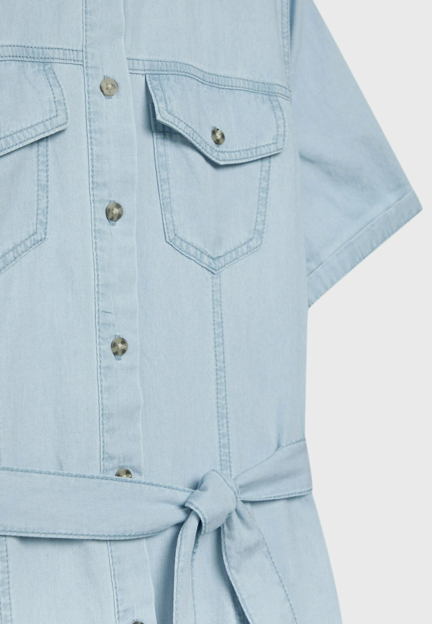 Stradivarius Robe En Jean - Bleached Denim 9 Stradivarius Robe En Jean - Bleached Denim – Image 7