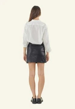 SERGE PARIENTE Jupe En Cuir - Black -Stradivarius Soldes c451b542df3241e5acea546fa4fdc537