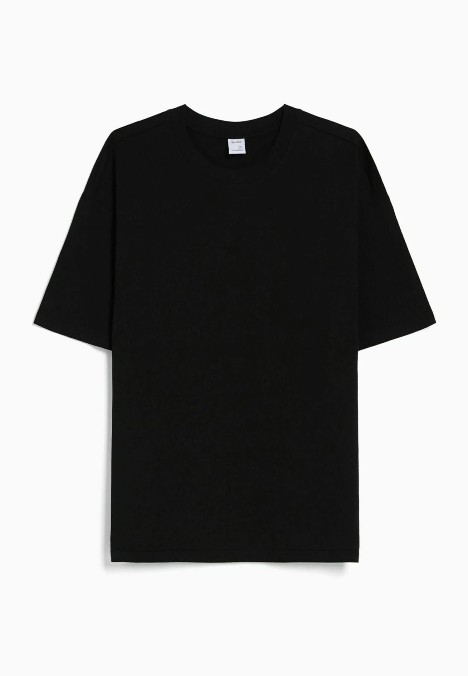 BERSHKA Short Sleeve - T-Shirt Basique - Black 8 BERSHKA Short Sleeve - T-Shirt Basique - Black – Image 6