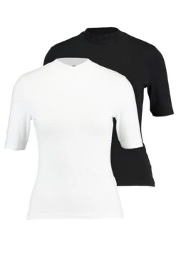 Even&Odd 2 Pack - T-Shirt Basic - T-Shirt Basique - White/Black 12 Even&Odd 2 Pack - T-Shirt Basic - T-Shirt Basique - White/Black -Stradivarius Soldes ca338675ce46494898025e6d1b3984fe