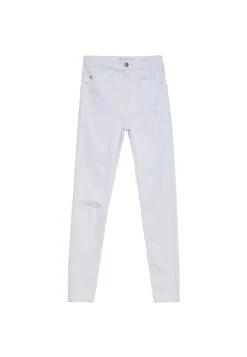 Stradivarius Regular Waist - Jeans Skinny - White -Stradivarius Soldes cbe75d42febb48528b1a910f405d438e