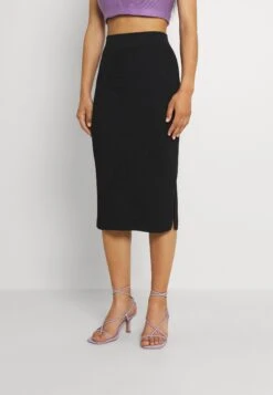 ONLY Onlpeach Pencil Midi Skirt - Jupe Crayon - Black