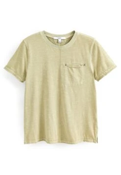 Next Short Sleeve Crew Neck Pocket Standard - T-Shirt Basique - Khaki Green -Stradivarius Soldes cd7e47aeb19f47f8ad71298e990da8e3