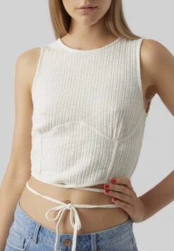 Vero Moda Vmcamma Crop - Débardeur - Snow White -Stradivarius Soldes d08fbf76c2094e0598f5ce9c5255acba