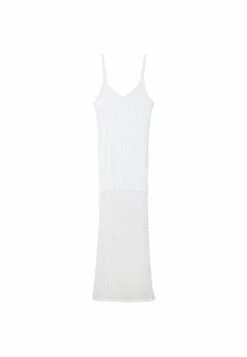 Stradivarius Strappy - Robe Longue - White -Stradivarius Soldes d30da15362ef4a3486a375333efdeafc