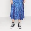Pieces Pckate Midi Skirt - Jupe Trapèze - Mazarine Blue