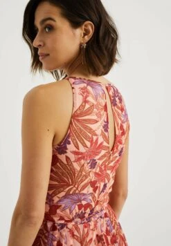 WE FASHION Met Dessin - Robe Longue - Pink -Stradivarius Soldes e0ba419ef0b643f9b6b7c7cf8acead1f