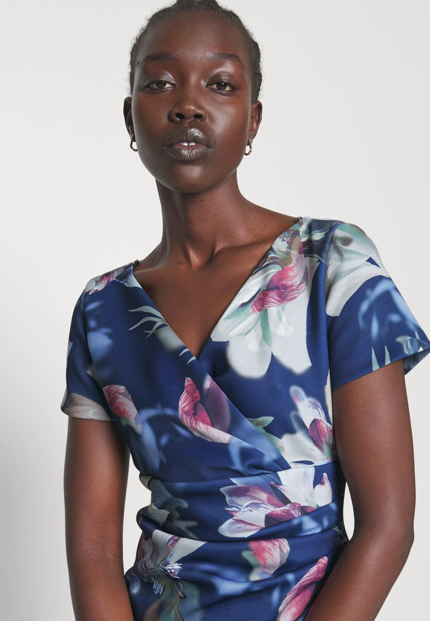 SWING Mit Blumendruck - Robe En Jersey - Navy/Multi-Coloured 6 SWING Mit Blumendruck - Robe En Jersey - Navy/Multi-Coloured – Image 4