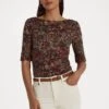 Judy Mid Sleeve - T-Shirt Imprimé - Burgundy Multi 2 Judy Mid Sleeve - T-Shirt Imprimé - Burgundy Multi -Stradivarius Soldes e345ba02a4964722b9f227353ec39efb