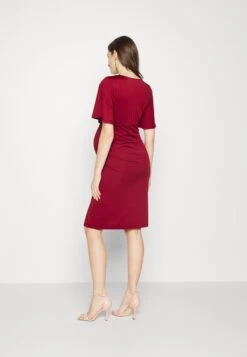 Robe En Jersey - Dark Red -Stradivarius Soldes e54de29b9af0496fa60679b11a0e1c09