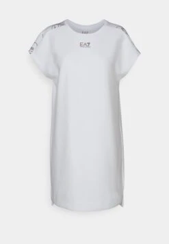 EA7 Emporio Armani Dress - Robe En Jersey - White/Gold 10 EA7 Emporio Armani Dress - Robe En Jersey - White/Gold -Stradivarius Soldes e5a3abf7f5584e2893239b746b530663