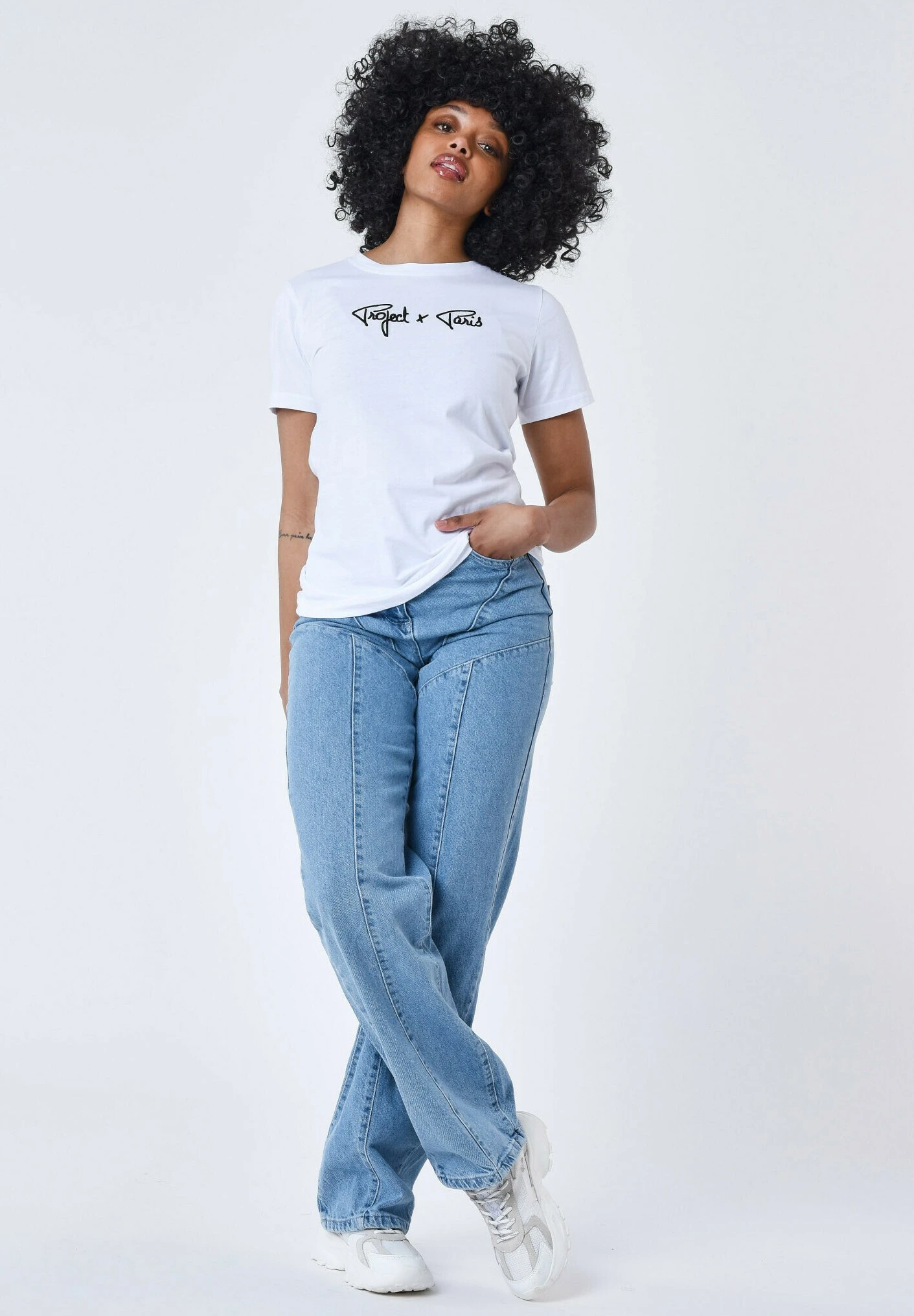 Ample Multi Couture - Jean Droit - Bleu 4 Ample Multi Couture - Jean Droit - Bleu – Image 2