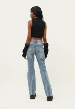 Stradivarius Jean Flare - Dirty Denim -Stradivarius Soldes e5b368df74124bcca465bf1df8f37150