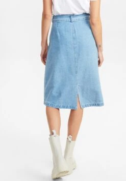 Nujenna Skirt - Jupe En Jean - Light Blue Denim -Stradivarius Soldes e98bd8cacf6740d29de4c186402a718b